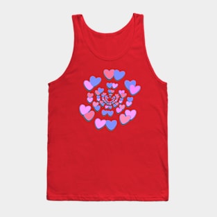 Pink and Blue Sweethearts Tank Top